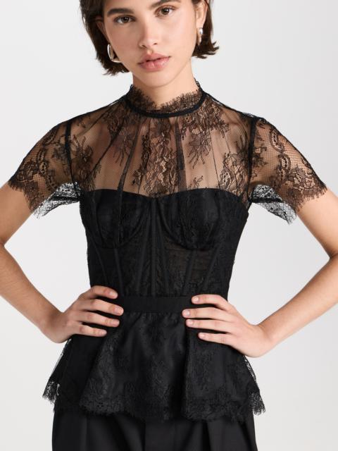 SIMKHAI Kehlani Lace Bustier Top
