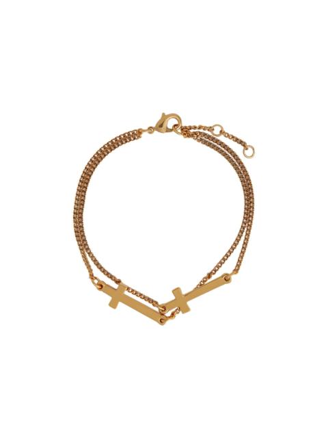 DSQUARED2 "jesus" Bracelet With Cross Pendant