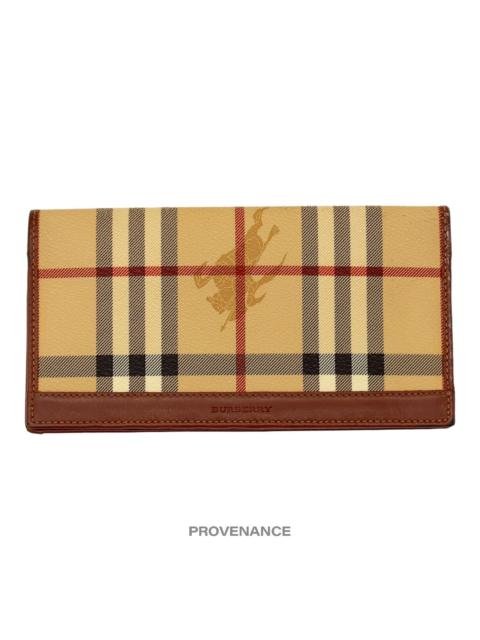Burberry Burberry Long Wallet - Nova Check Brown