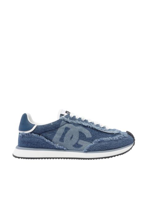 Dolce & Gabbana Dolce&Gabbana Men Dg Cushion Sneakers In Denim