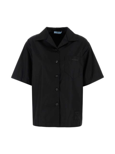 Prada Black Gabardine Shirt