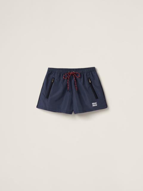 Miu Miu Technical fabric shorts