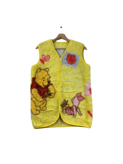 Other Designers Disney - Vtg DISNEY WINNIE The POOH Cartoon Over Print Sweater Jacket