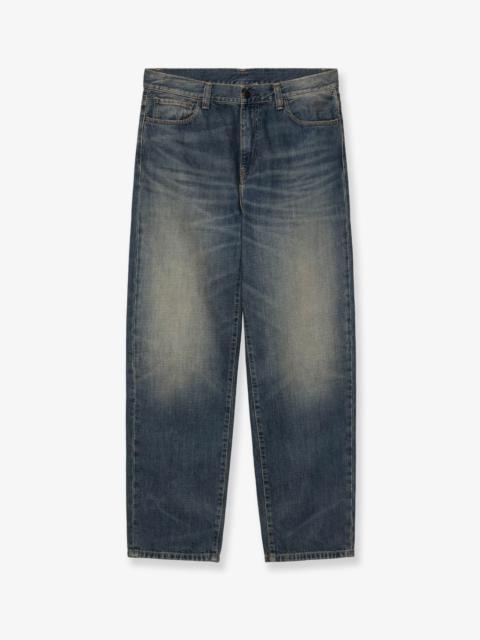 Carhartt WIP Carhartt Wip Aaron Pant Blue Denim Jeans With Washed Out Effect