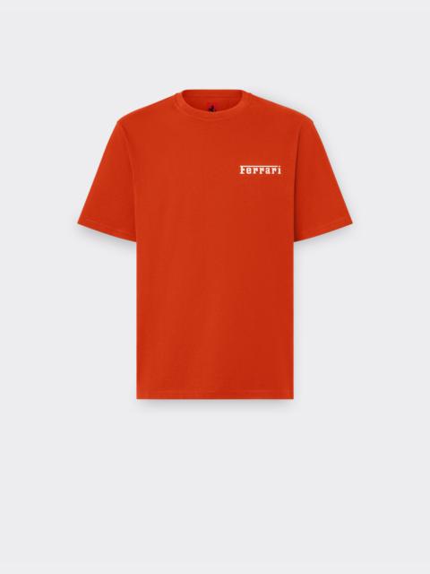 Ferrari Cotton T-shirt with Ferrari logo