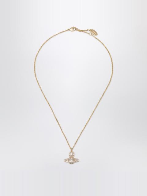 Vivienne Westwood Orb pendant necklace in gold with crystals