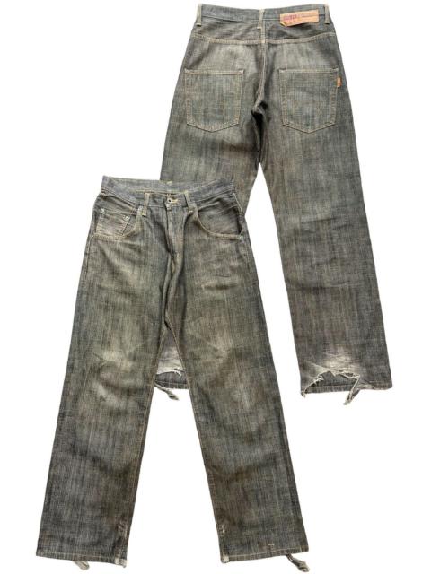 Other Designers Vintage Edwin 505D Selvedge Distressed Mudwash Jeans 32x31.5