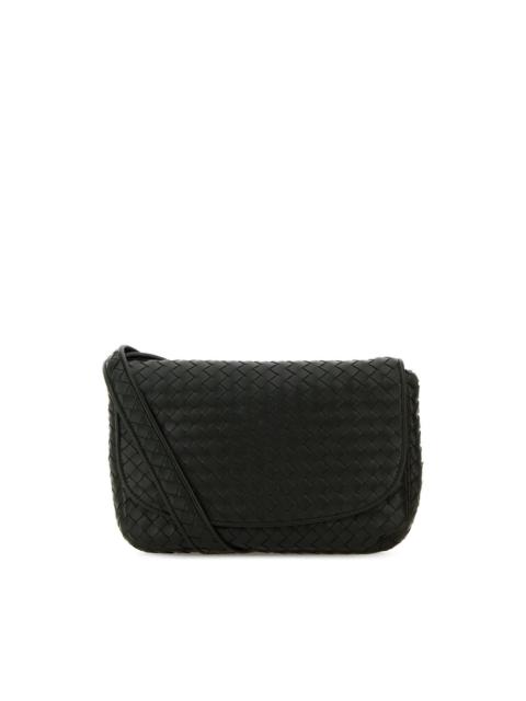 Bottega Veneta Bottega Veneta Dark Green Intrecciato Leather Crossbody Bag