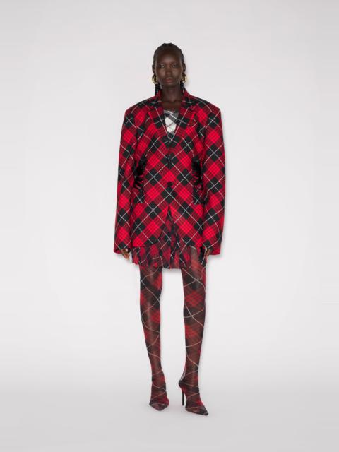 THE RED TARTAN SUIT JACKET