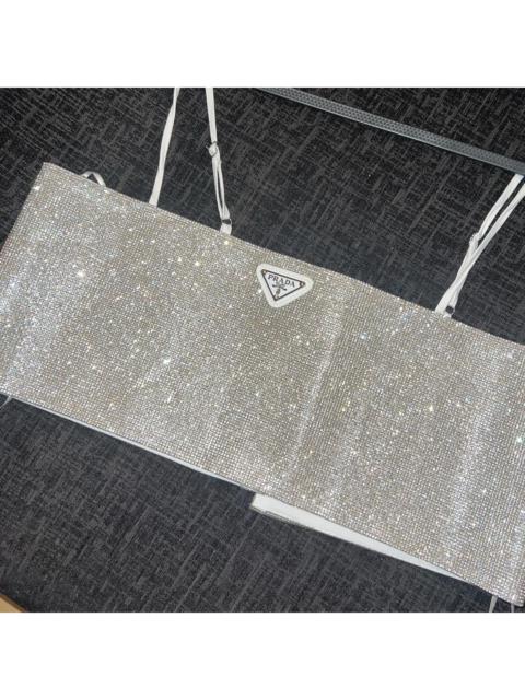 Prada Prada Women's Silver and White Crop-top