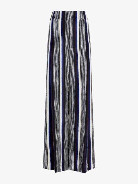 Proenza Schouler Amira Pant in Printed Silk Habotai