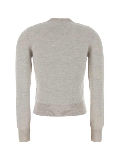 A.P.C. A.P.C. Women Melange Grey Wool Blend Rosa Cardigan