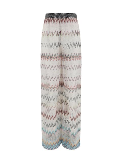 Missoni Women Zig Zag Patterned Mesh Pants