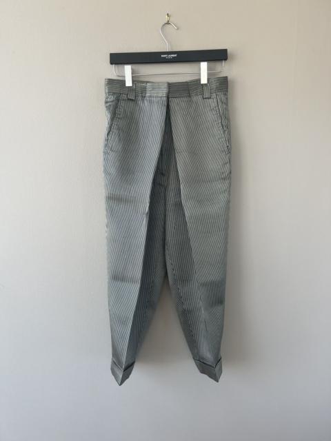 Striped Silk Origami Trousers