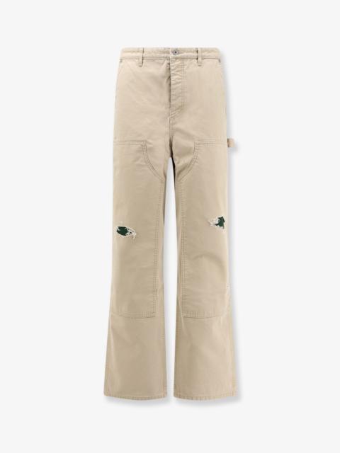 Dior Dior Carpenter Cotton Trousers Beige