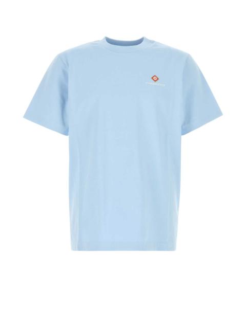 CASABLANCA Casablanca Men Light-Blue Cotton T-Shirt