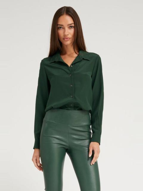 SPRWMN IVY SILK FITTED BUTTON DOWN