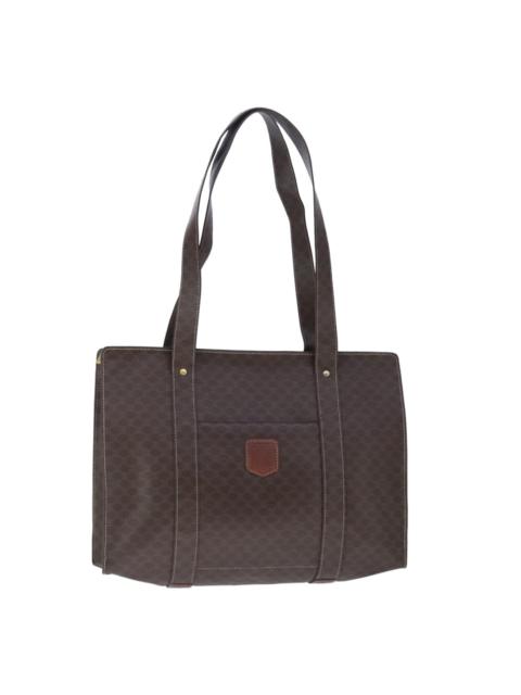 CELINE CELINE Macadam Canvas Shoulder Bag Pvc Leather Brown