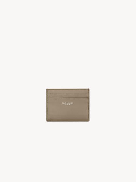 SAINT LAURENT SAINT LAURENT PARIS CARD CASE IN SMOOTH LEATHER