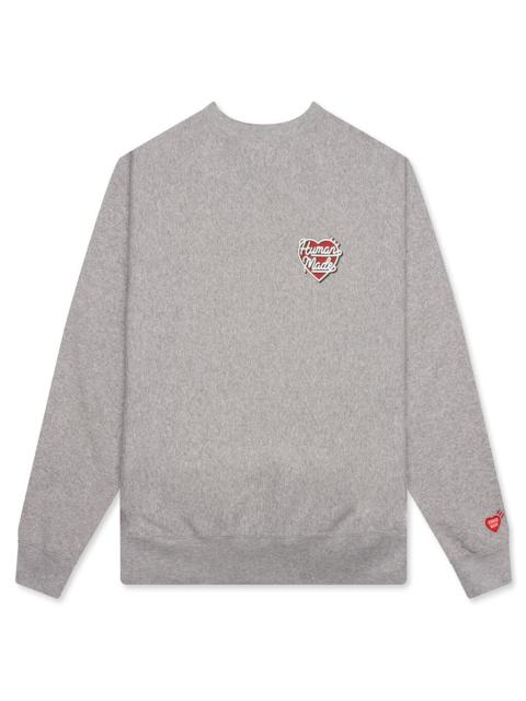 Human Made HEAVYWEIGHT SWEATSHIRT - GRAY