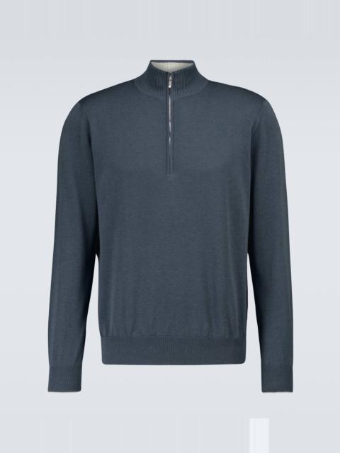 Loro Piana Mezzocollo cotton and silk sweater