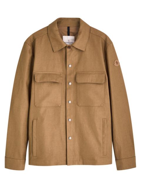 Moncler Moncler Callaqui Linen-blend Overshirt