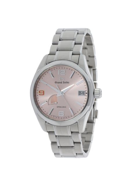 Grand Seiko - Pre-owned Grand Seiko Heritage Spring Drive Automatic Pink Dial Men's Watch SBGA371