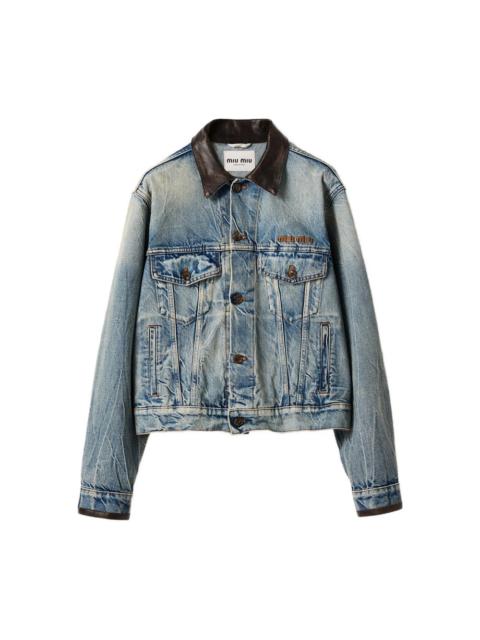 Miu Miu Miu Miu Blue Jackets - Denim Jackets Women