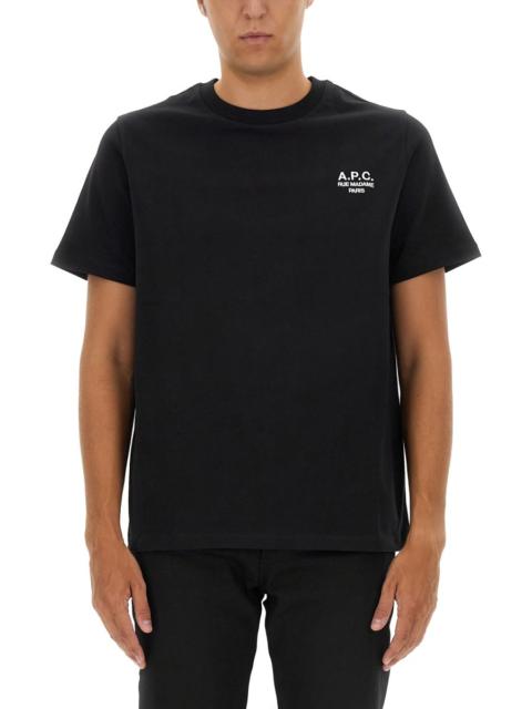 A.P.C. T-SHIRT STANDARD IN COTONE CON LOGO RUE MADAME PARIS