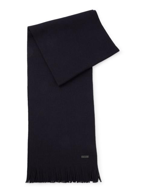 BOSS RASCHEL-KNIT SCARF IN VIRGIN WOOL