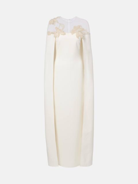 Safiyaa Bridal Ambere embellished crêpe gown