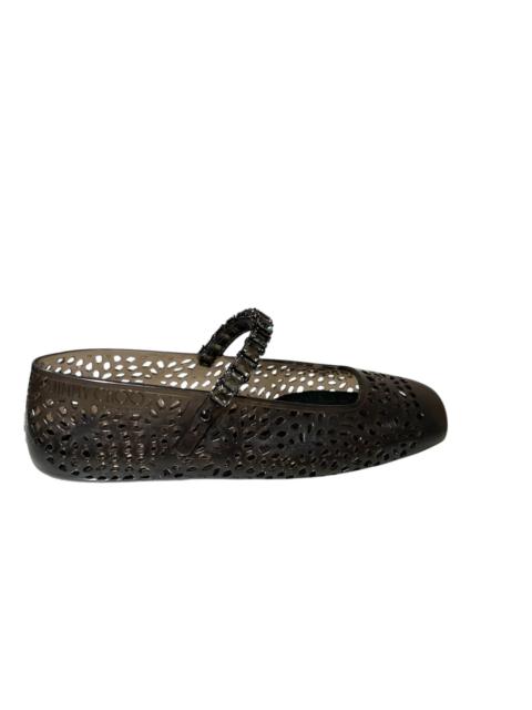 JIMMY CHOO Jimmy Choo The Jelly Crystal Glitter TPU Flats