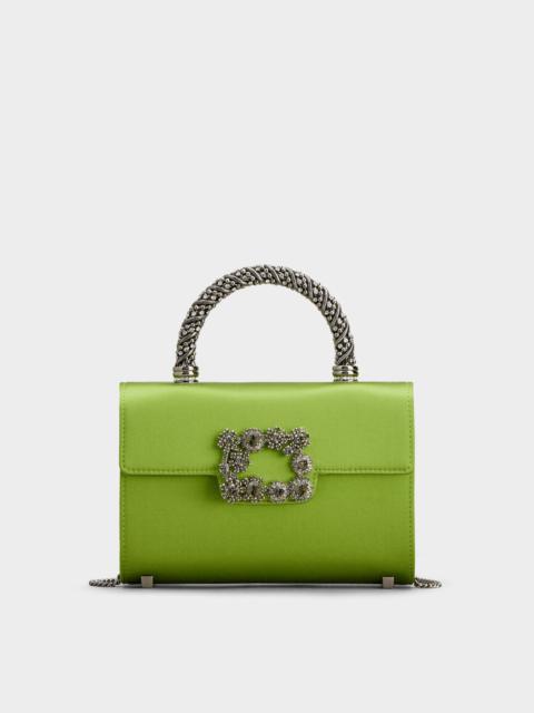 Roger Vivier Jewel Efflorescence Mini Bag in satin