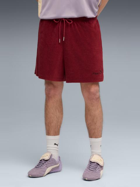 PUMA PUMA x Fenty Towel Cotton Blend Terry Track Shorts in Team Regal Red at Nordstrom