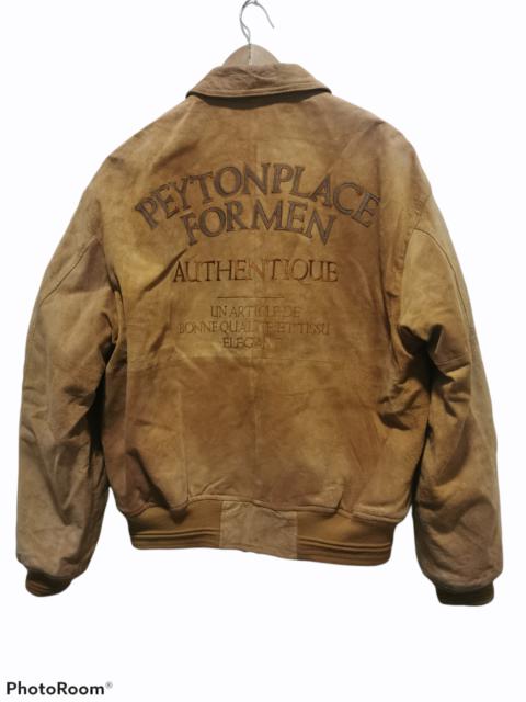 Other Designers Vintage - Vintage Peyton Place for Men PPFM Suede Bomber Jacket