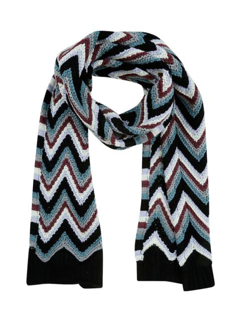Missoni Zig-zag Pattern Knitted Scarf