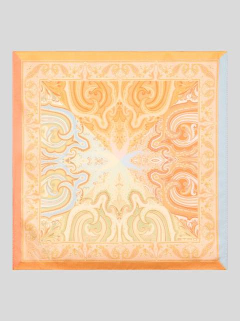 Etro PATTERNED SILK TWILL POCKET SQUARE