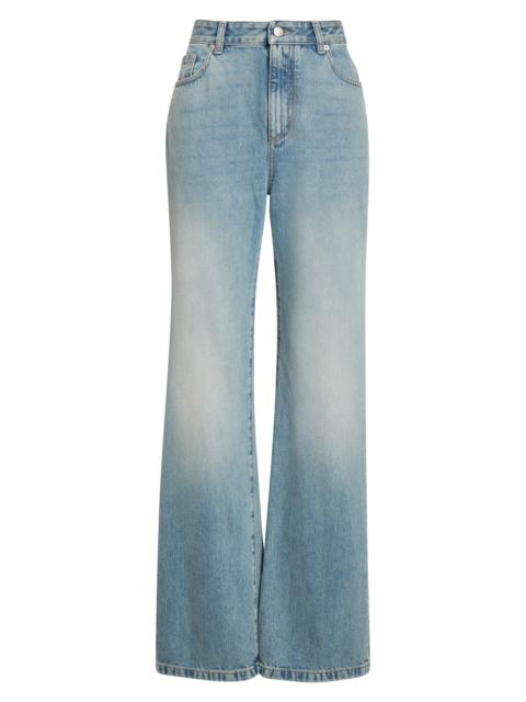 Alexander McQueen McQueen Straight Leg Jeans in Royal at Nordstrom