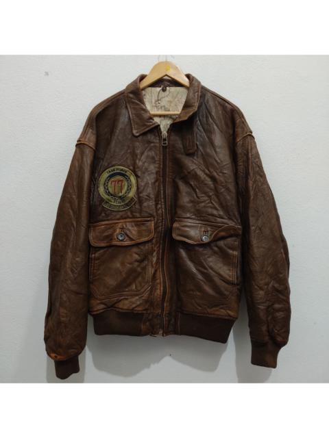 Other Designers Bomber Style Jacket - Vintage War Flight Jacket Task Force 77 USS Oriskany Bomber