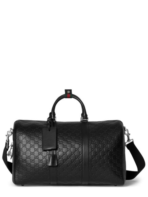 GUCCI LEATHER GG EMBLEM BAG