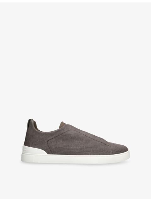 ZEGNA X3 Triple Stitch Woven Low-Top Trainers