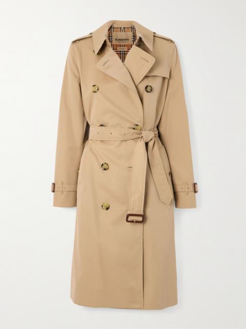 Burberry Kensington Long Organic Cotton-gabardine Trench Coat