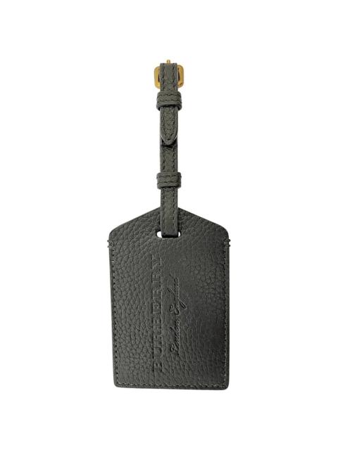 Burberry Grainy Leather Luggage Tag - Black