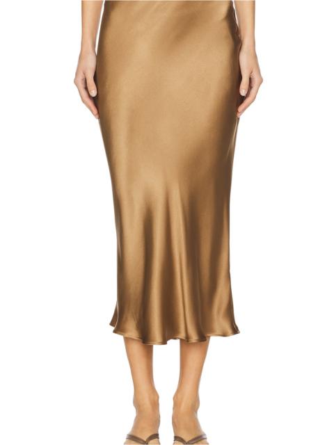 ANINE BING Bar Silk Skirt