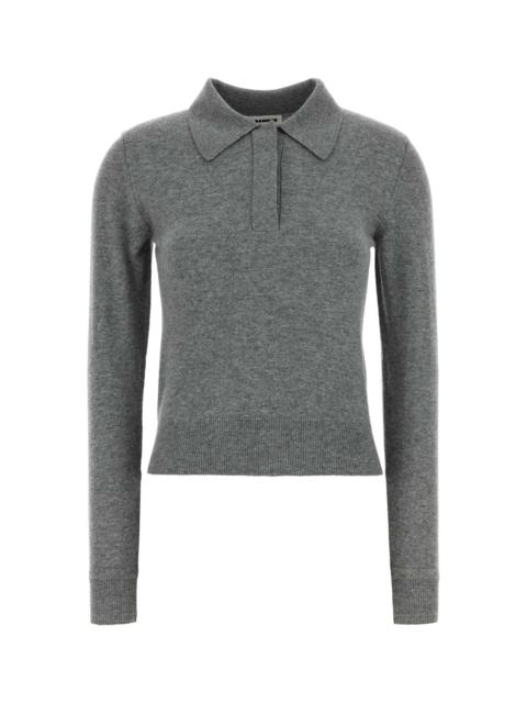 Jil Sander Jil Sander Women Grey Wool Polo Shirt