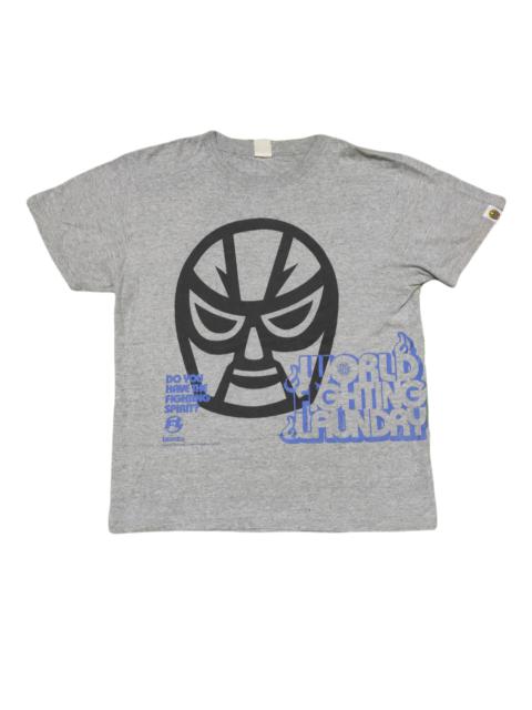 Other Designers Vintage - Vintage Mask Graphic World Fighting Laundry T Shirt