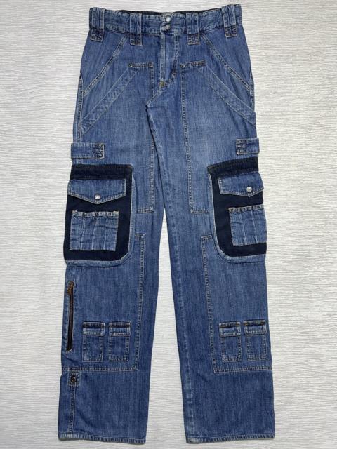 Dolce & Gabbana Dolce & Gabbana - AW03 Denim Parachute Carpenter Cargo Pants