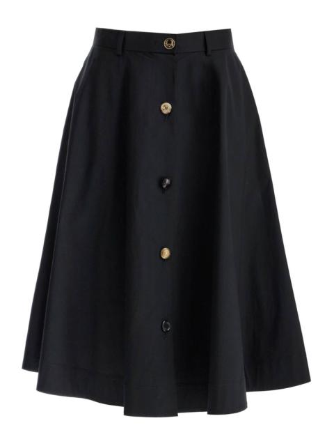 Moschino 'poplin skirt with buttons'