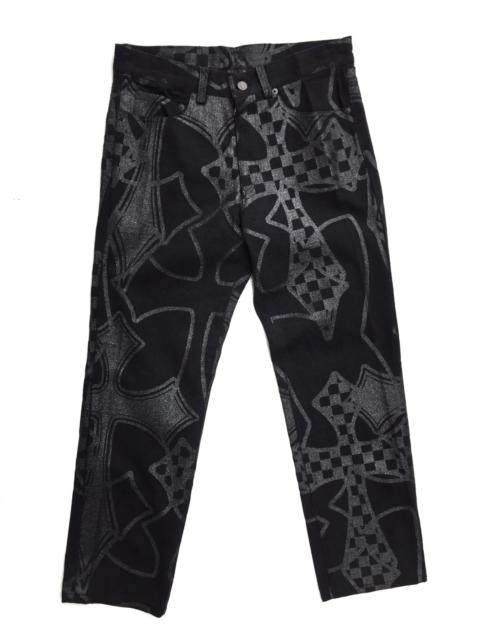 Other Designers Japanese Brand - Made In Japan Ficce All Over Print Black Jeans