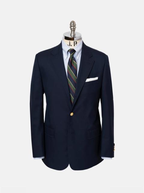 J. PRESS MADE-IN-CANADA SOLID NAVY TROPICAL WEIGHT WOOL BLAZER